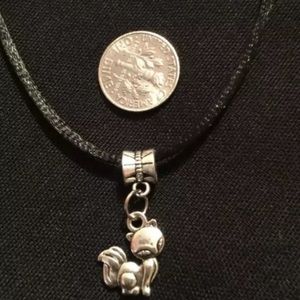 Silver tone Fox necklace. 2/$10